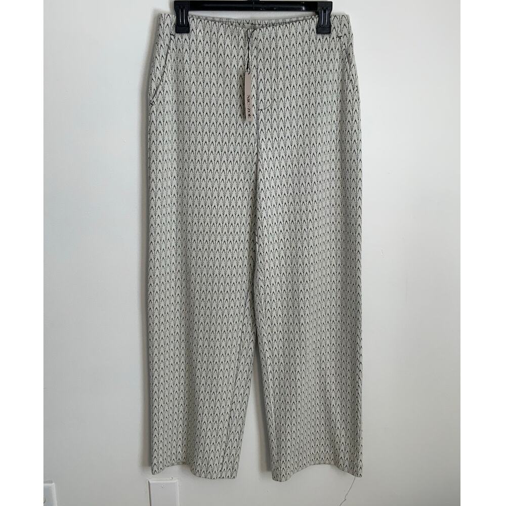 Nic+Zoe wide-leg pants geometric pattern NWT size small‎